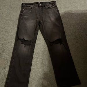 Hollister ripped black jeans
